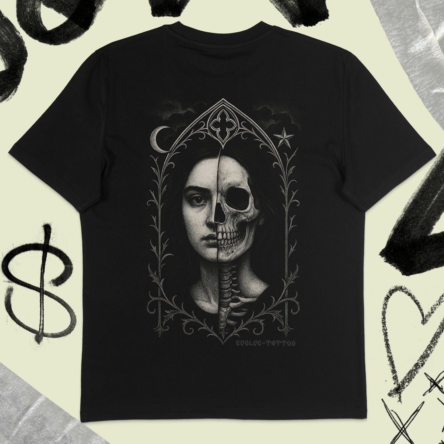 The Line Between T-shirt @dclxvi.tattoo