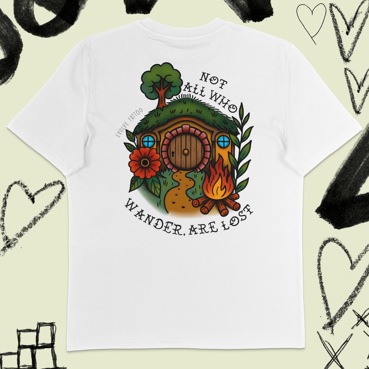 Wandering Hearth T-shirt @dclxvi.tattoo