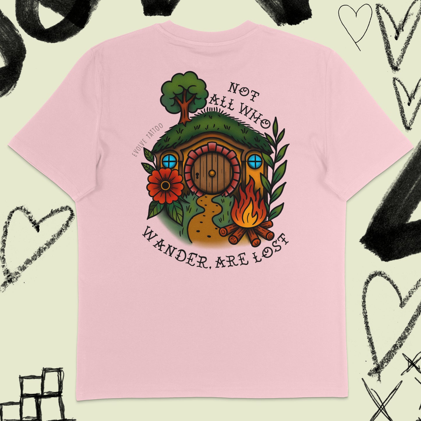 Wandering Hearth T-shirt @dclxvi.tattoo